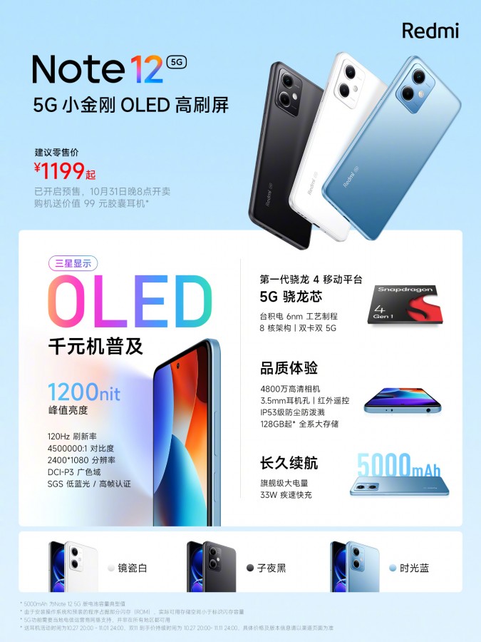 Redmi Note 12 - Snapdragon 4 Gen1, 48-МП камера і 120-Гц дисплей OLED за $165-2