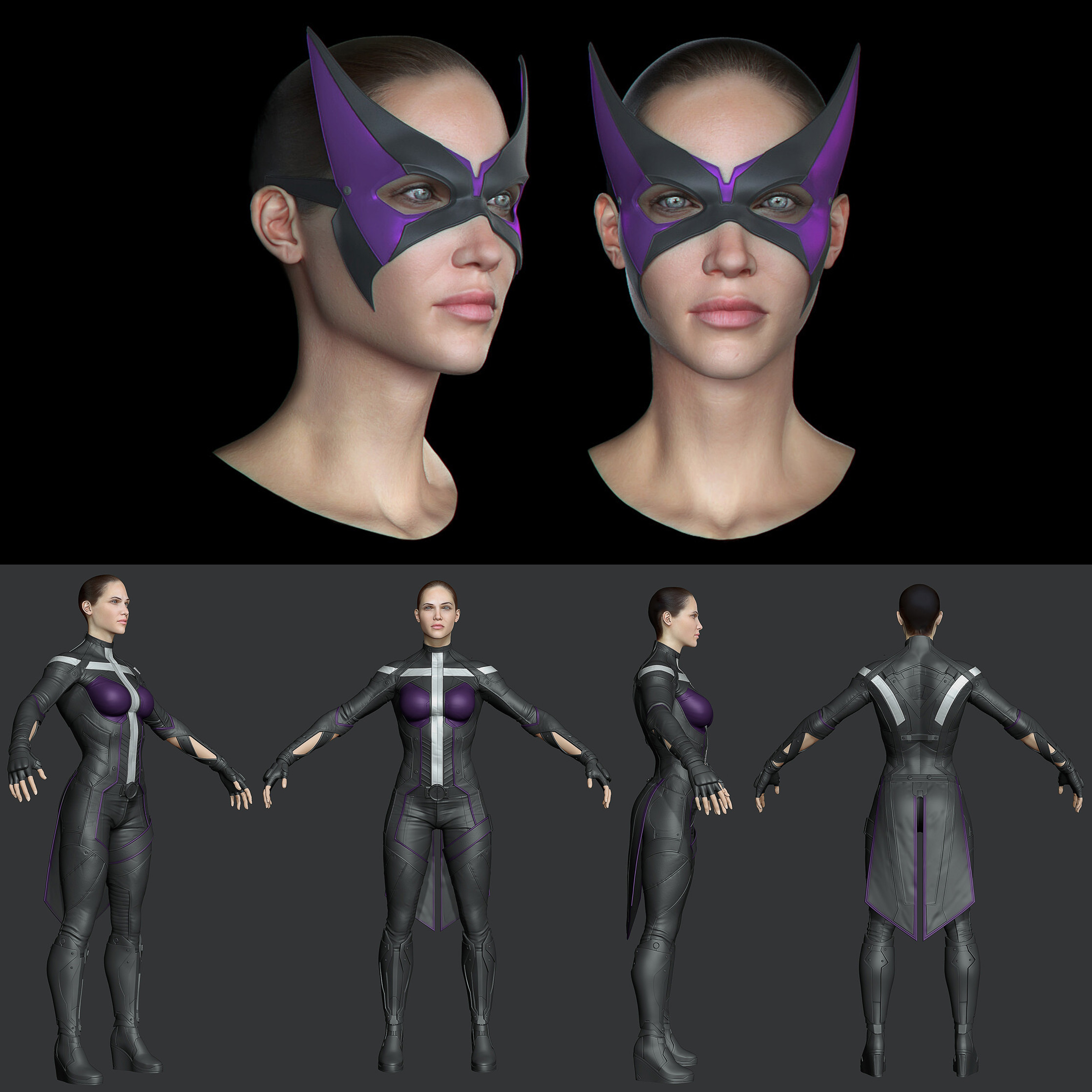 Concept art of a possible Damian Wayne in a Batman costume