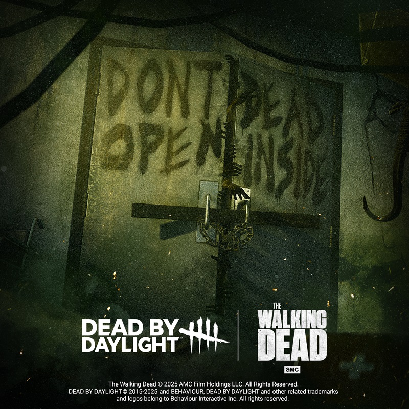 Постер кросовера Dead by Daylight і The Walking Dead
