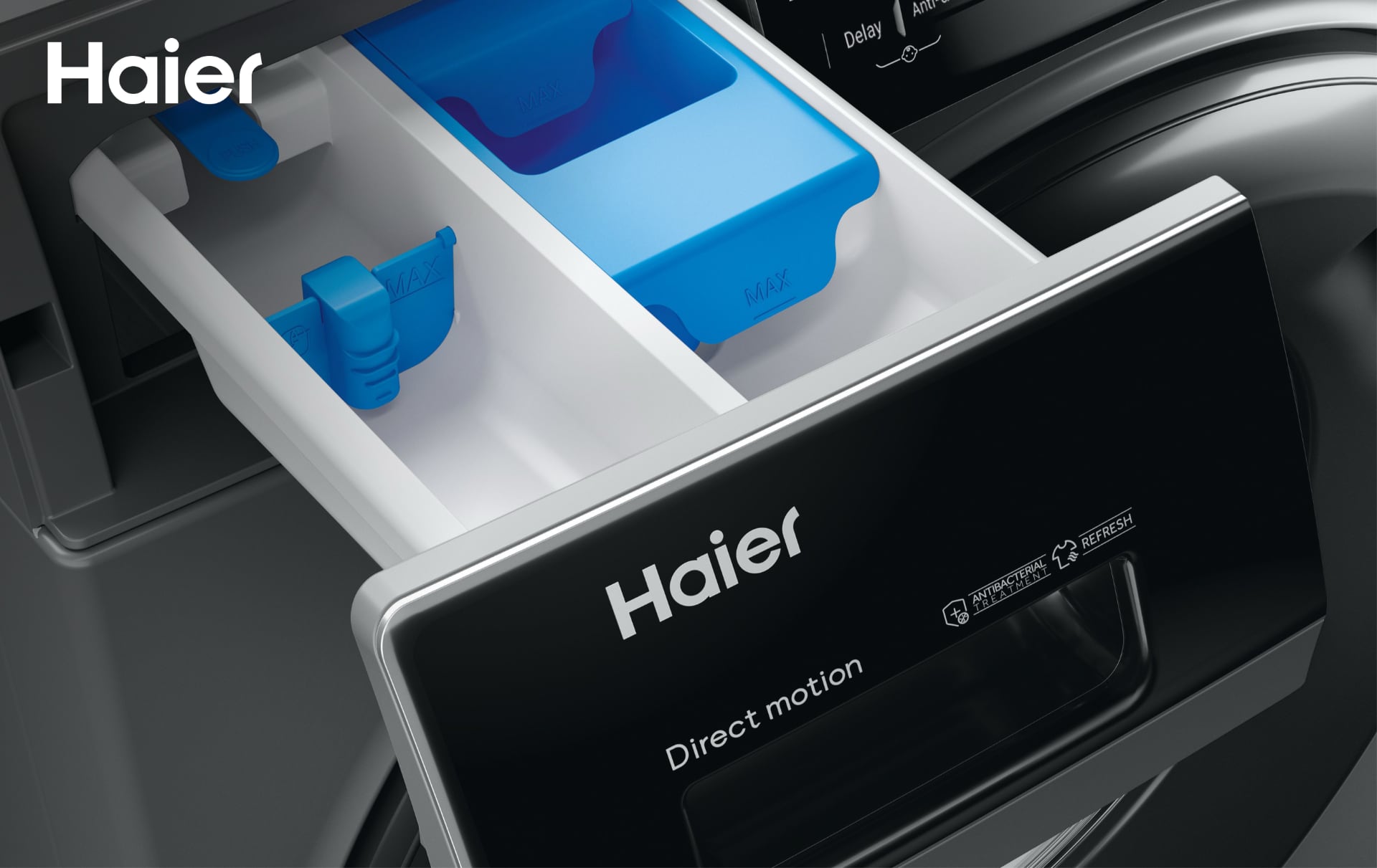 Стиральная и сушильная машины Haier I-Pro 3 - современная функциональность в антрацитовом цвете-2