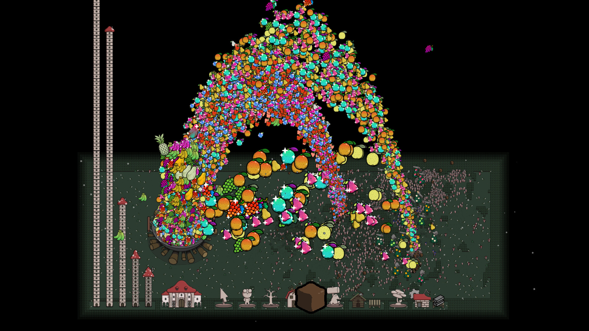 Скриншот игры Idle Colony, автоматизация процесса сбора