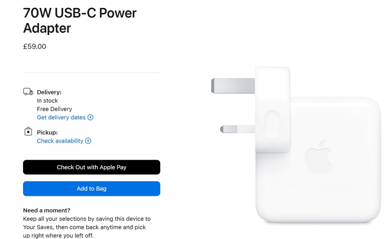 Зарядний пристрій Apple USB-C