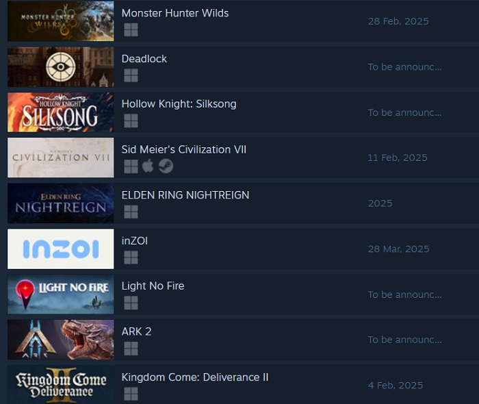 Скріншот Monster Hunter Wilds на Steam