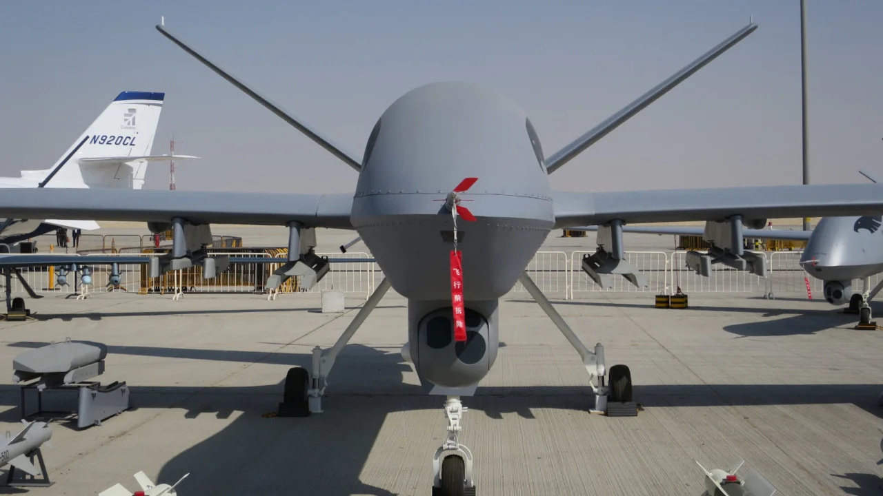 China's Wing Loong II attack drone has entered Taiwan's air defence identification zone for the first time