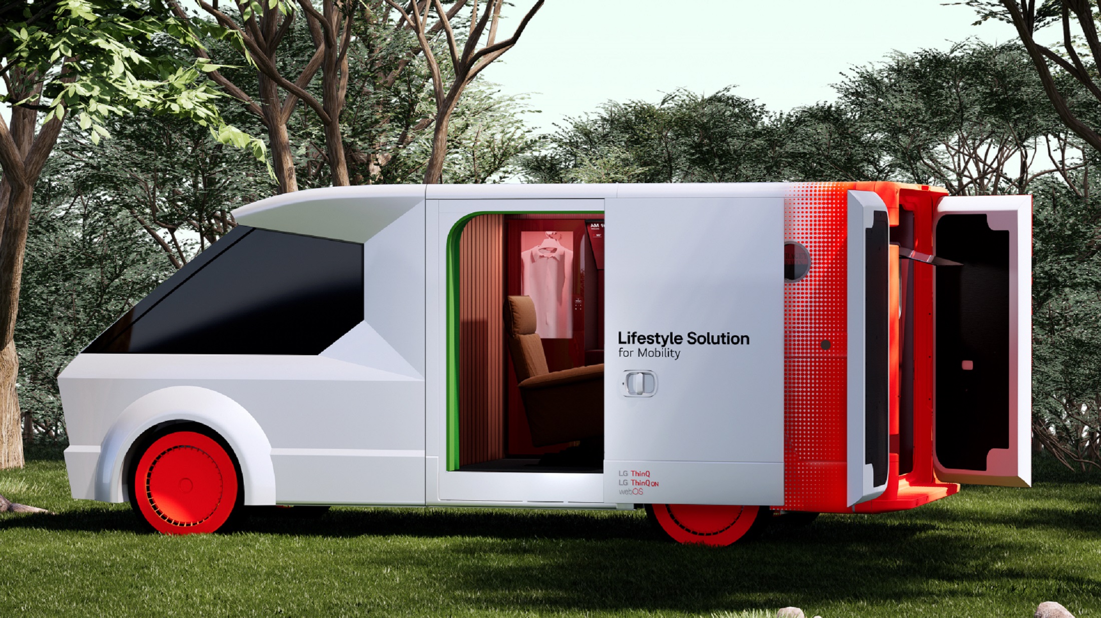 Aspect futuriste de la camionnette Lifestyle Solution for Mobility