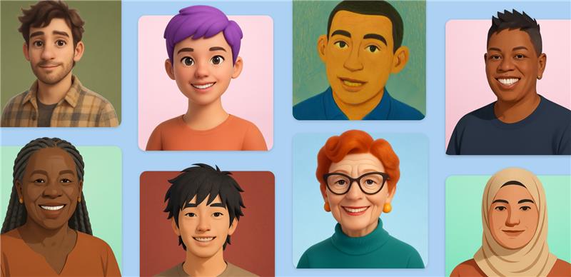 Анимированные аватары AI Portraits от Microsoft