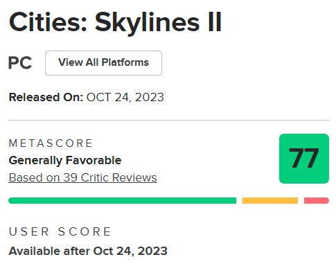 A flawed game with great potential: critics have tempered their praise of city-building simulator Cities Skylines 2-2
