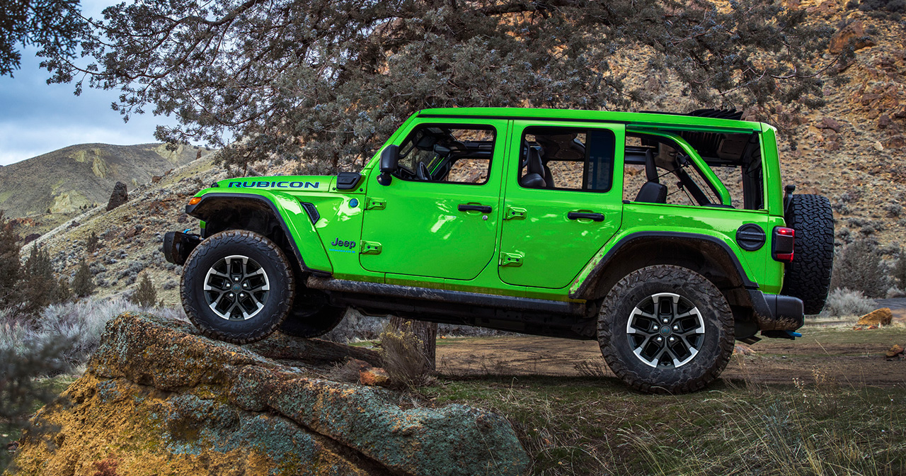 Jeep Wrangler in Mojito Green colour
