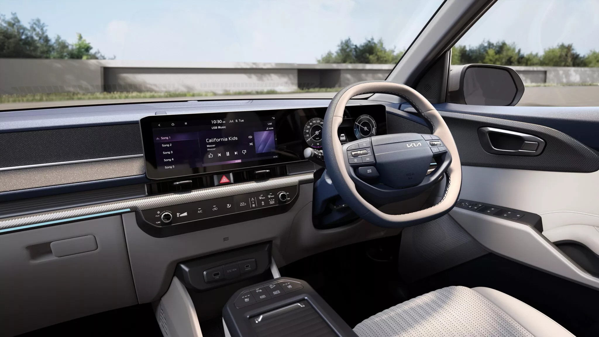 Kia Carens Clavis EV вид сбоку