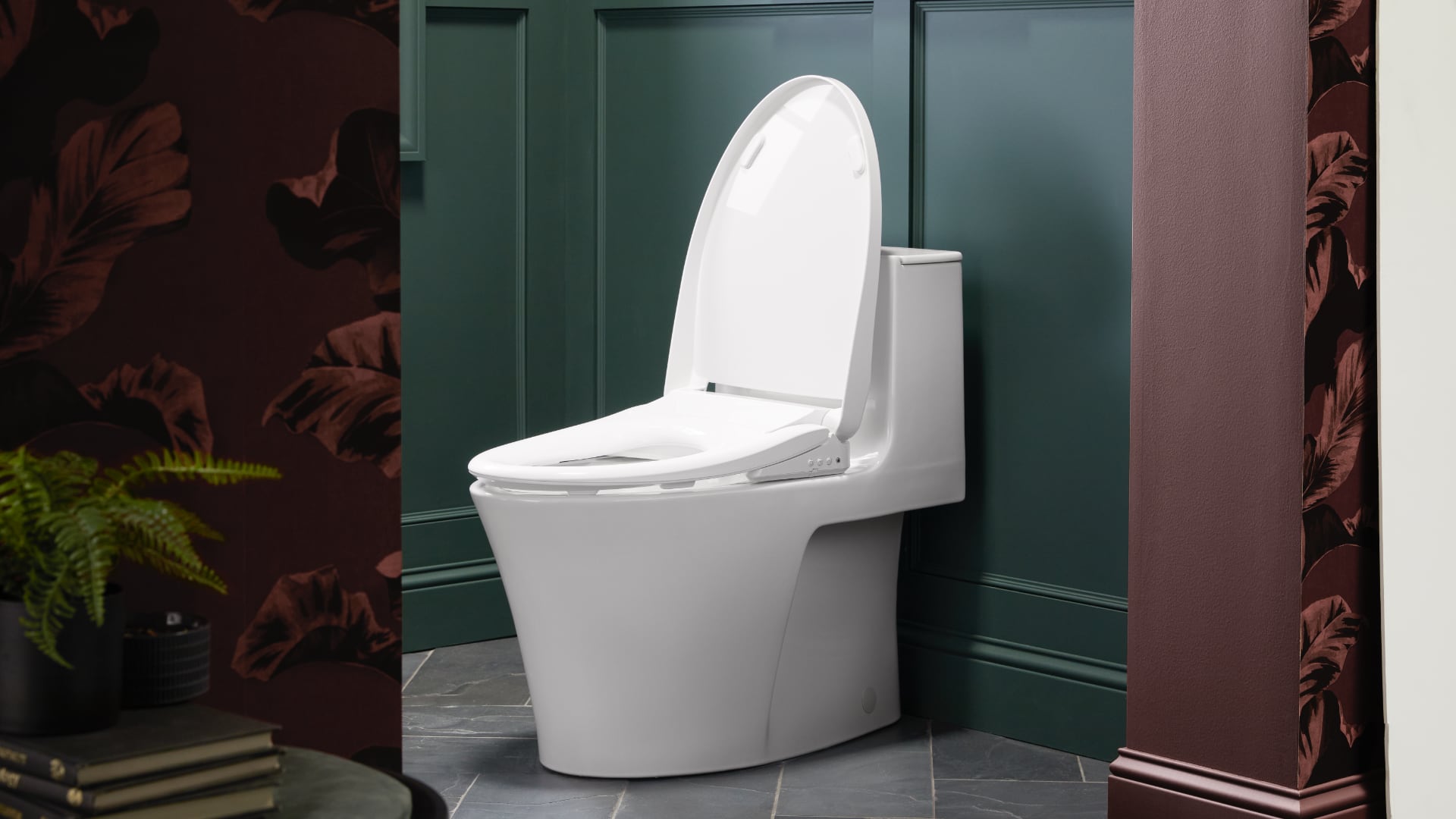 Aller à l'essentiel : Siège de toilette Kohler PureWash E930 avec Google et Amazon Alexa.