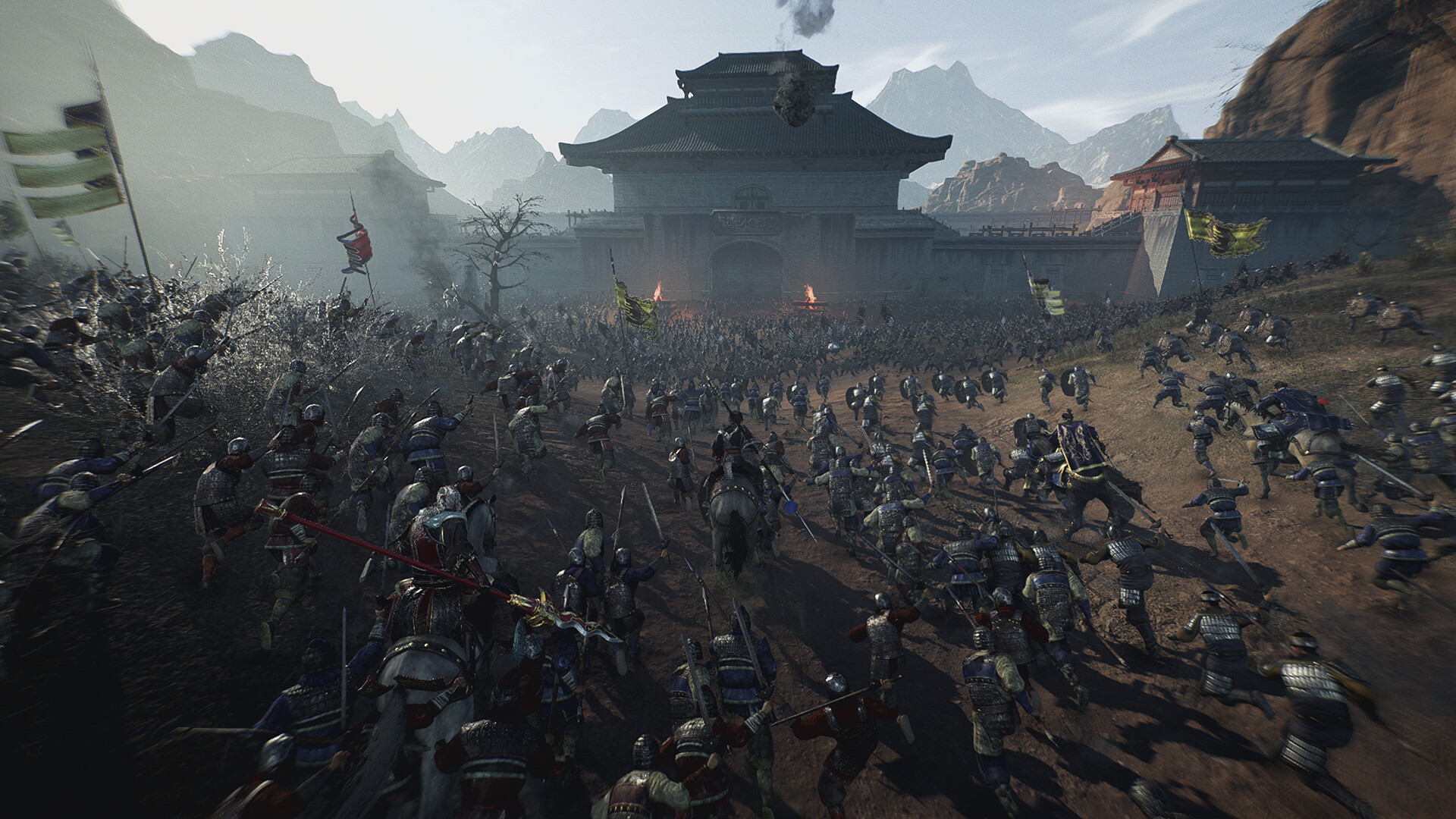 A scene from the game DYNASTY WARRIORS: ORIGINS