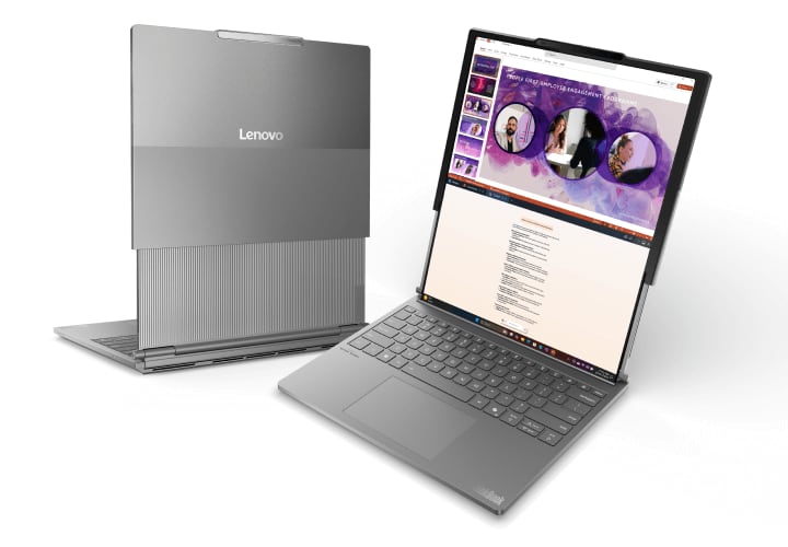 Image of Lenovo Rollable Laptop in expanded view