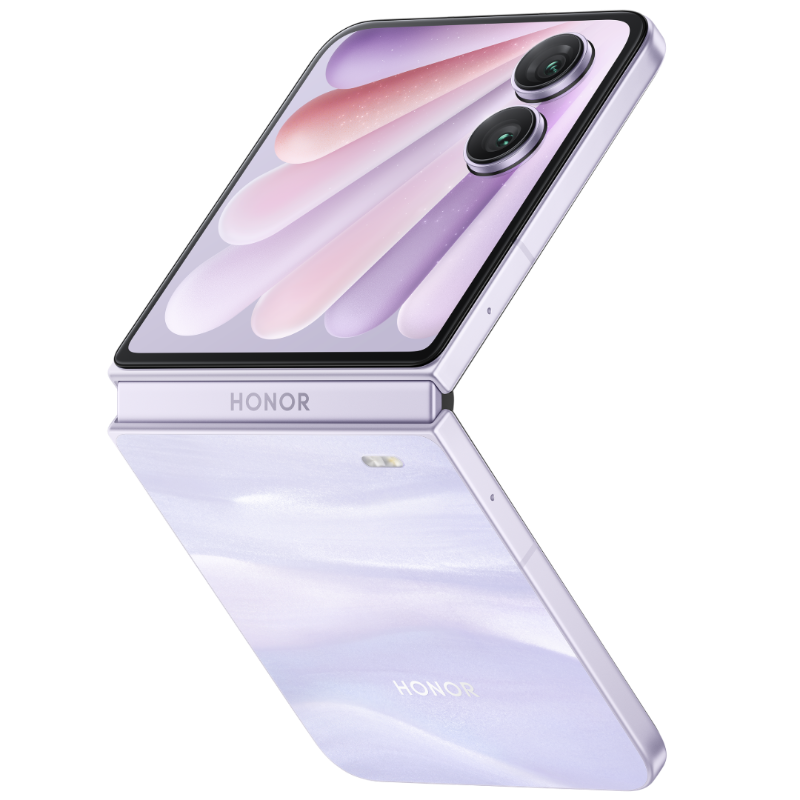 Дизайн смартфона Honor Magic V Flip 2 в цвете лаванда