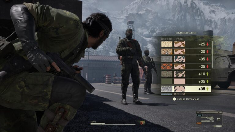 Screenshot from Metal Gear Solid Δ: Snake Eater - Camouflage