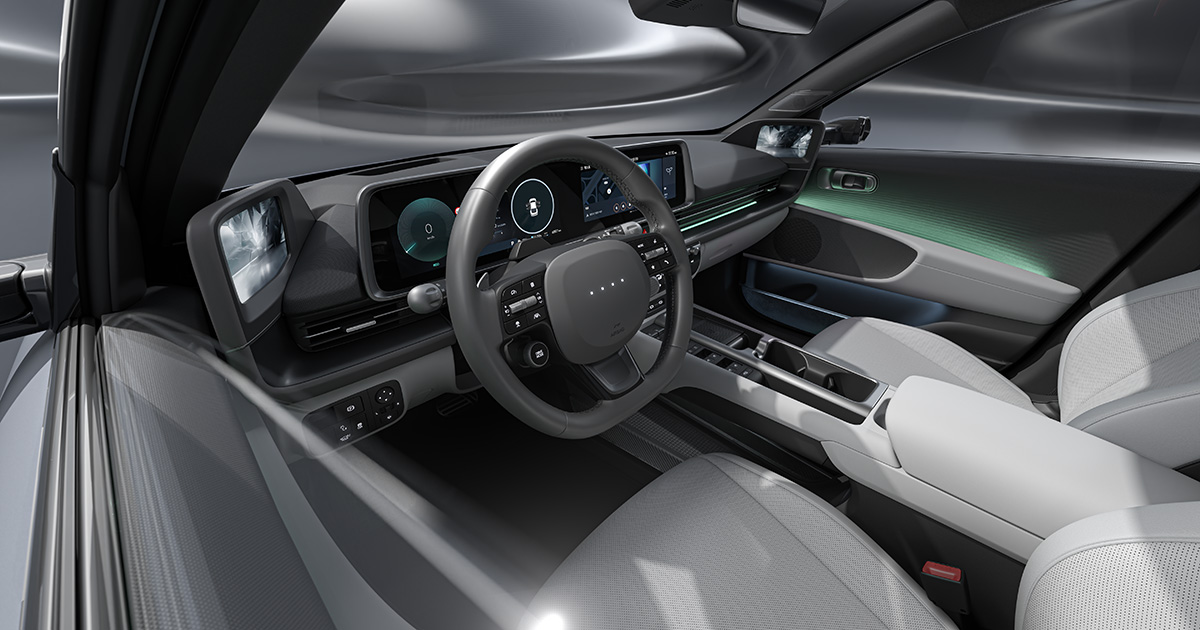 Boutons de commande dans la Hyundai Ioniq 6