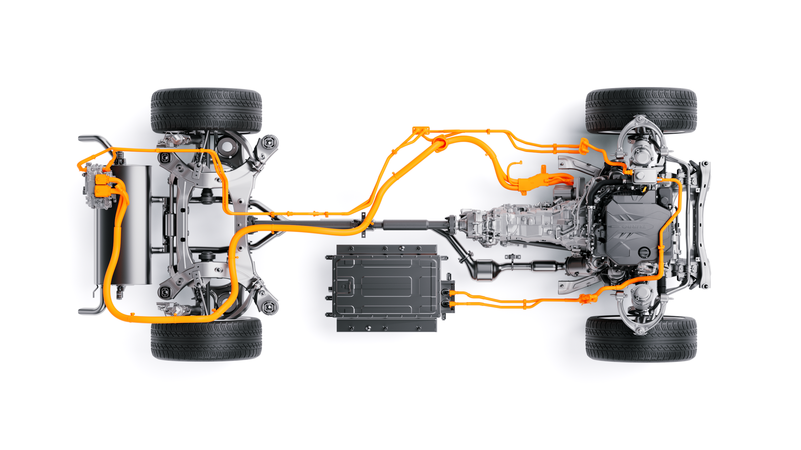 Hybrid powertrain on the Palisade SUV