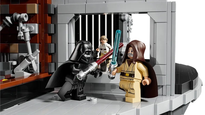 Крупний план Зірки смерті з LEGO