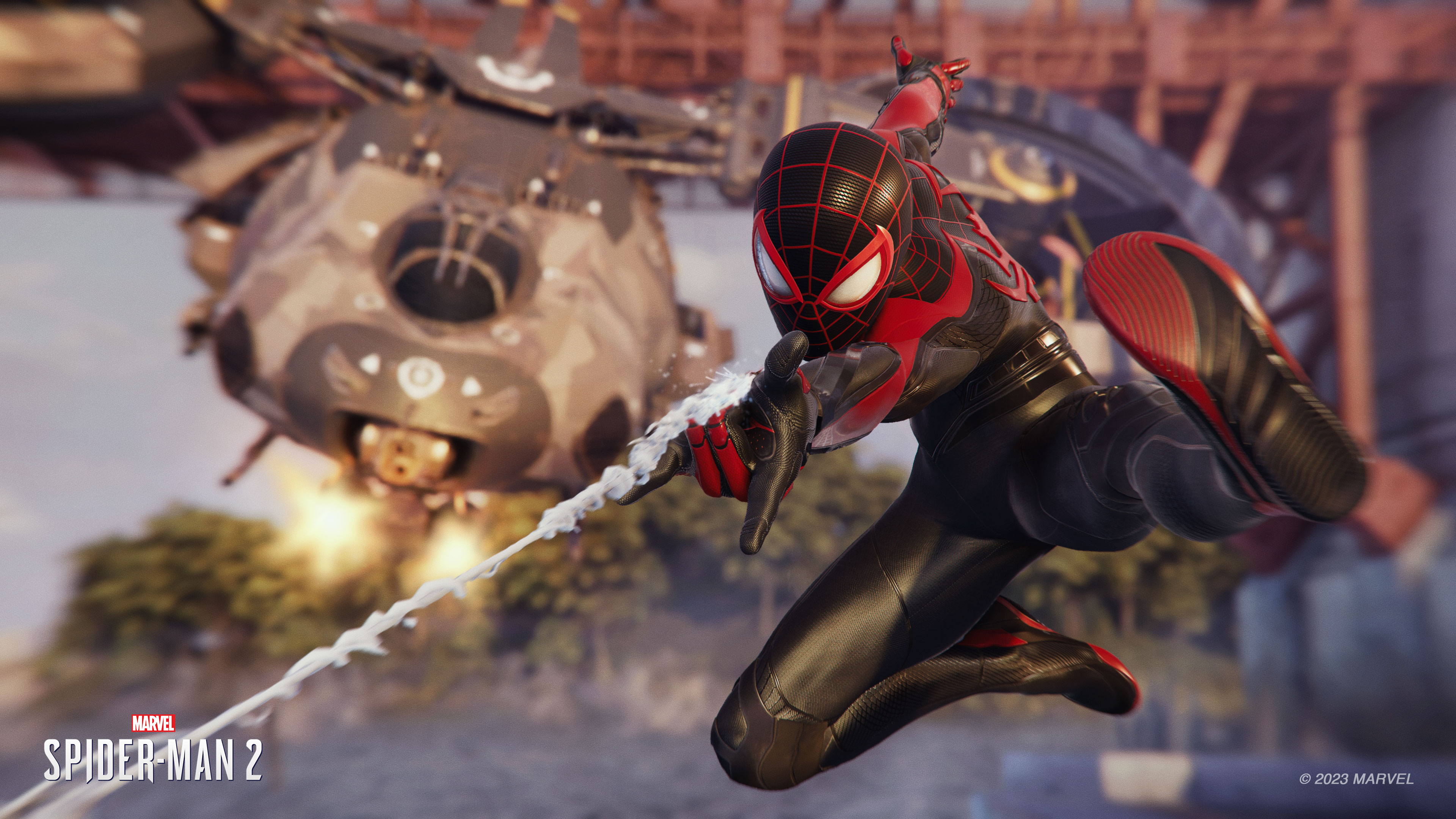 Майлз Моралес у погоні в Marvel's Spider-Man 2