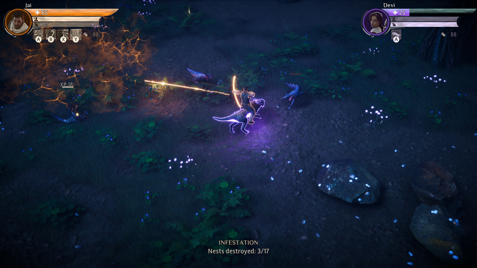 Coridden game - werewolf in action