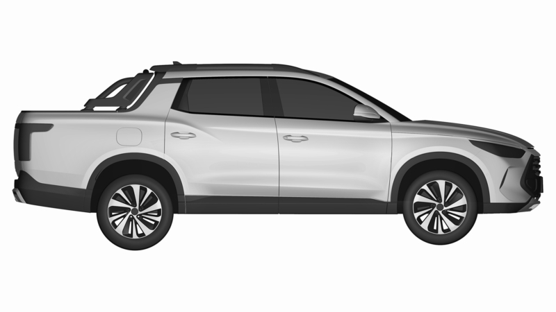 Зображення нового пікапа BYD - 1