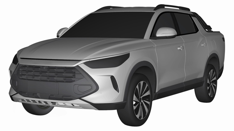 Зображення нового пікапа BYD - 2