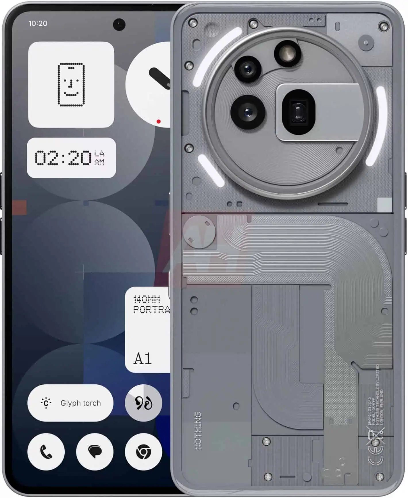 Nothing Phone 3a Pro - фронтальна панель
