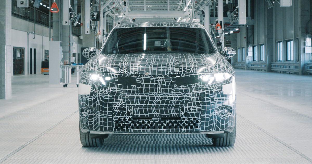 BMW iX3 Neue Klasse prototype at the BMW Group plant in Debrecen