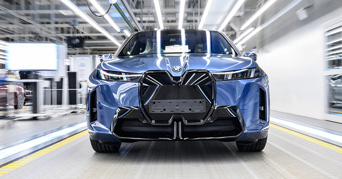 Production de la BMW iX