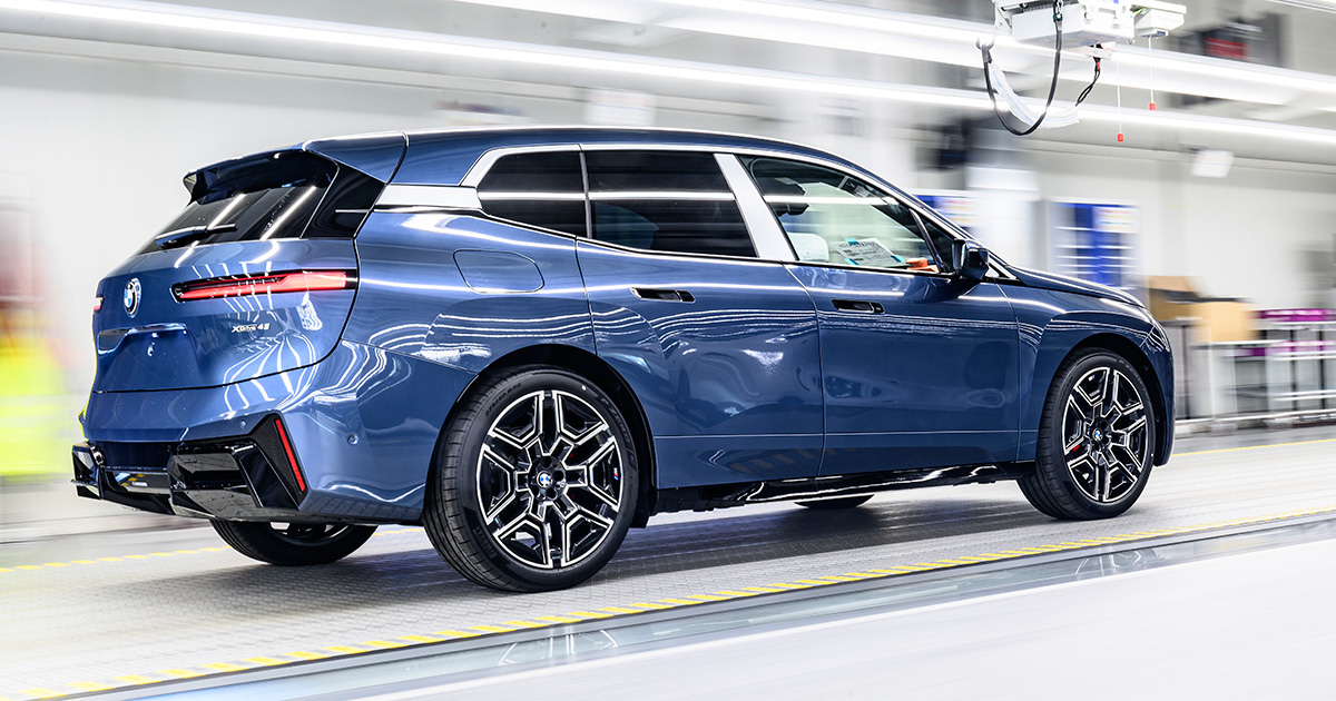 Production de la BMW iX