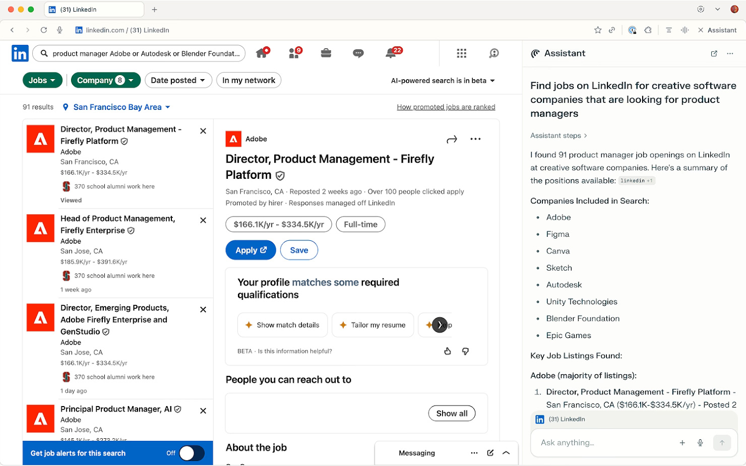 Updated Comet Assistant Interface