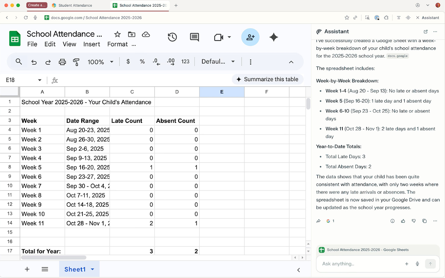 Comet Assistant Working Example