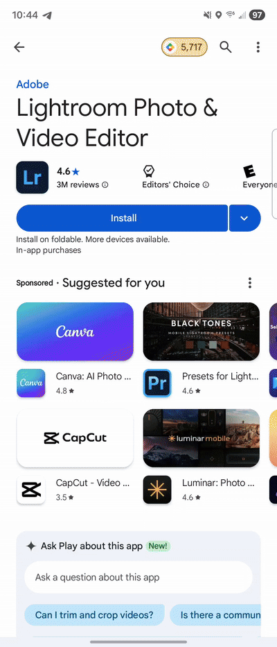 Автоматичний запуск у Play Store