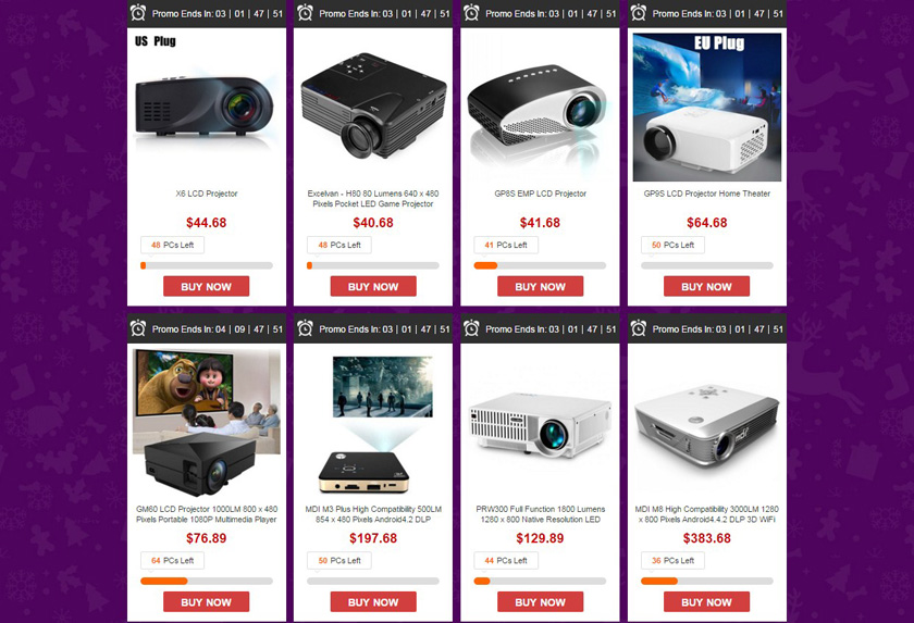 Предновогодние скидки на проекторы и TV-приставка в Gearbest-2