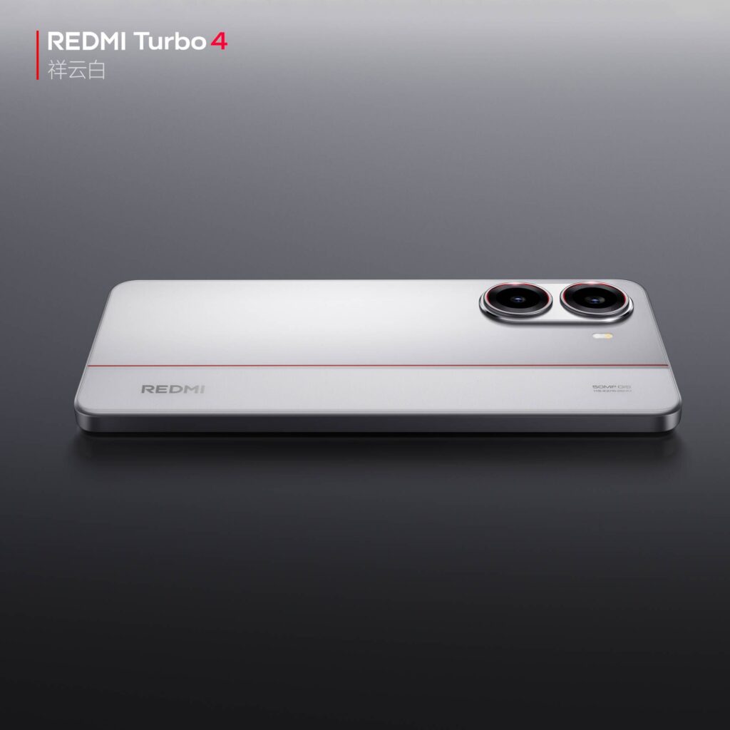 Смартфон Redmi Turbo 4 кольору Cloud White