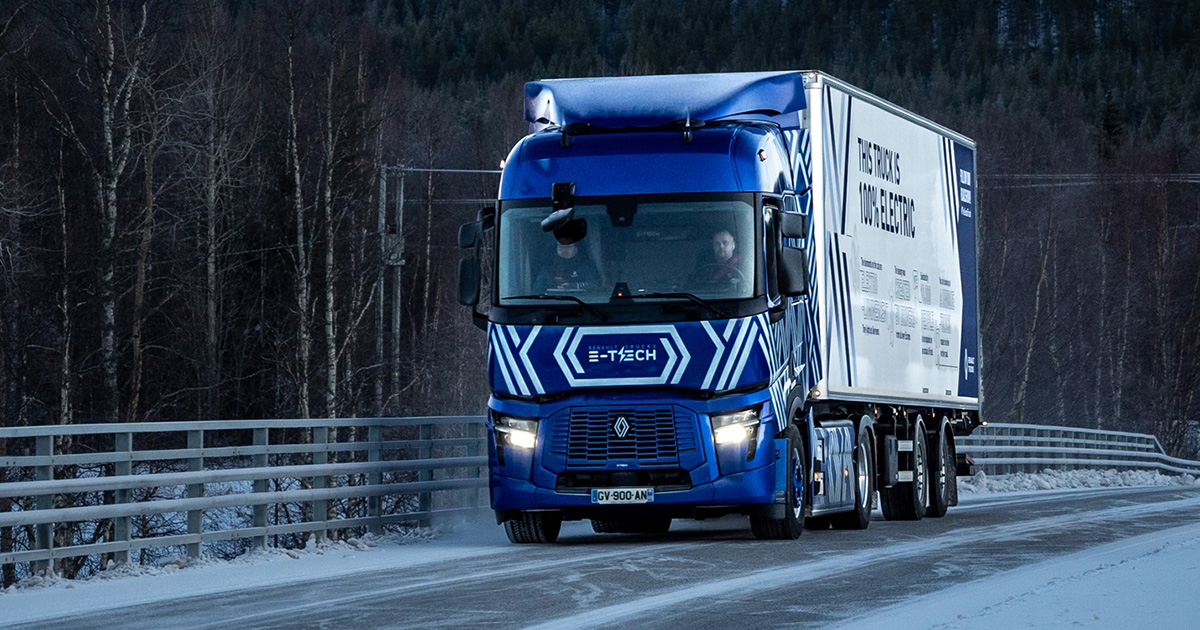 Renault E-Tech Diamond Echo truck in Finland