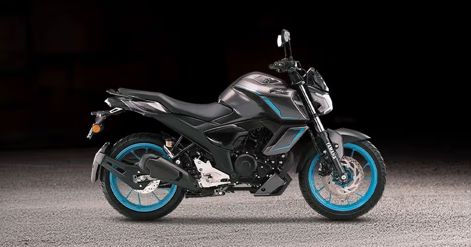 Right side view of the motorbike
