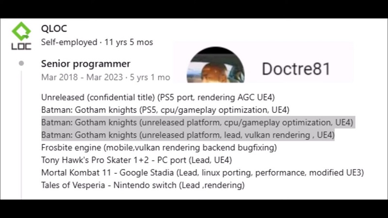 Capture d'écran du profil de Łukasz Łoziński sur LinkedIn