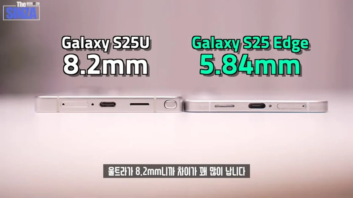Samsung Galaxy S25 Edge en arrière-plan
