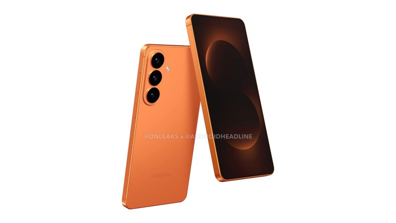 Render of Samsung Galaxy S26+ with flat display