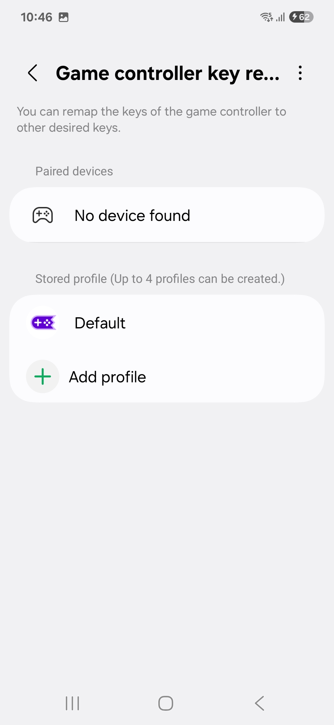 Reassigning controller buttons in Game Booster