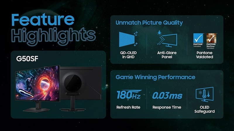 Samsung Odyssey OLED G50SF ігровий монітор