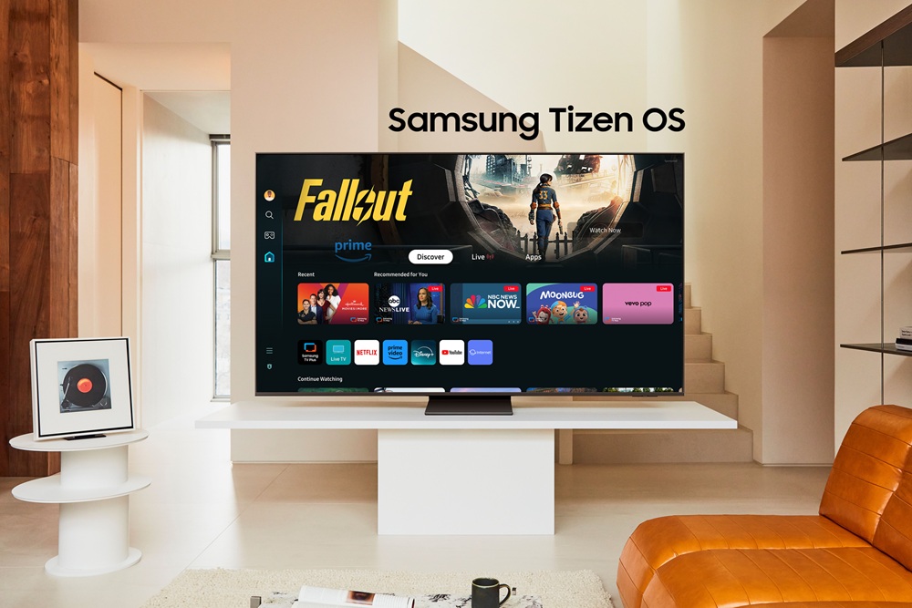A TV set with Tizen OS. Illustration: Samsung