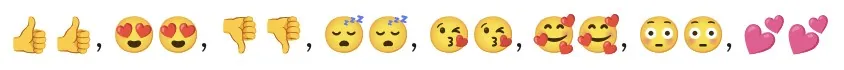 Emoji suivi d'une animation plein écran