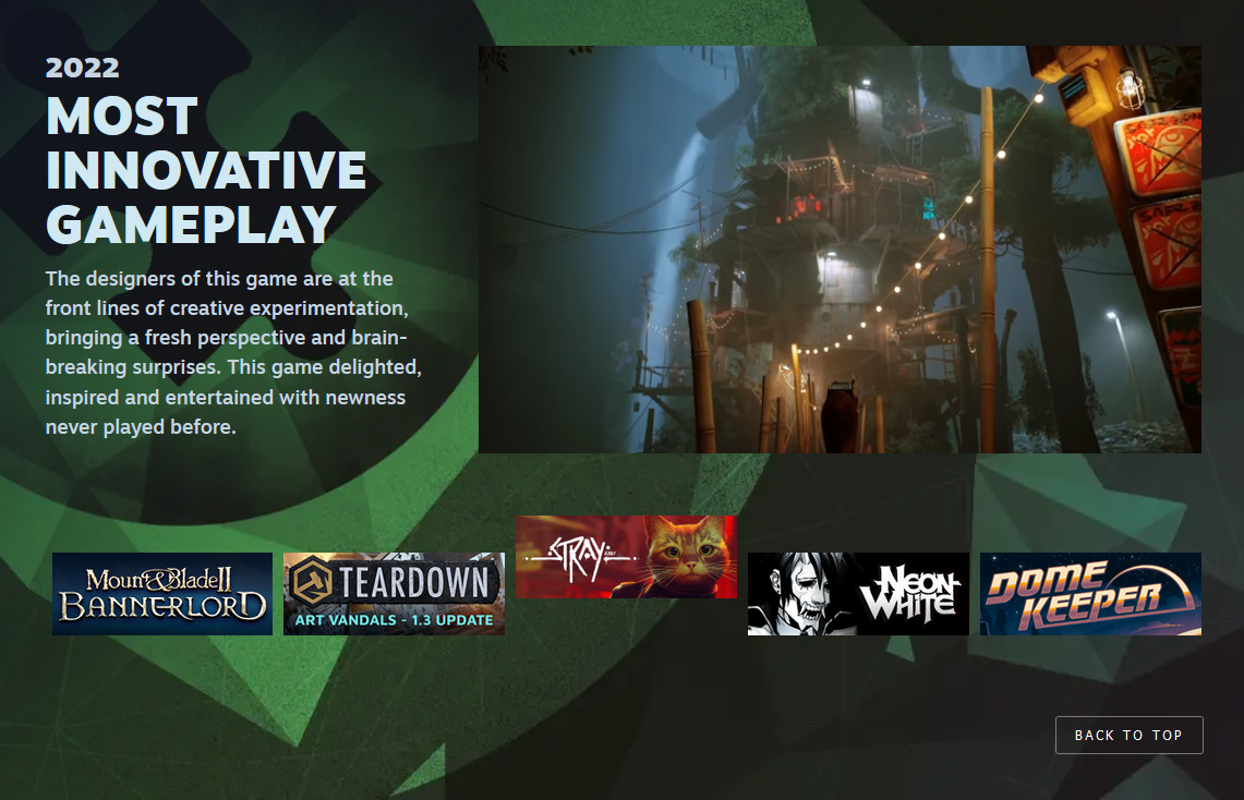 Valve presented all 11 nominations for The Steam Awards ceremony, including: "Game of the Year", "Best Story", "Best Soundtrack" and others-7