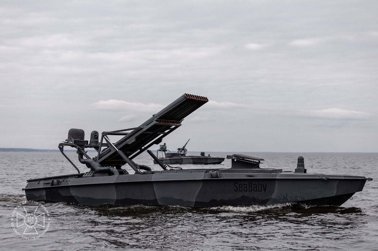 Sea Baby с ракетной системой Град