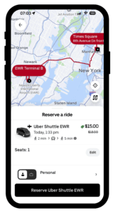 Uber App Interface
