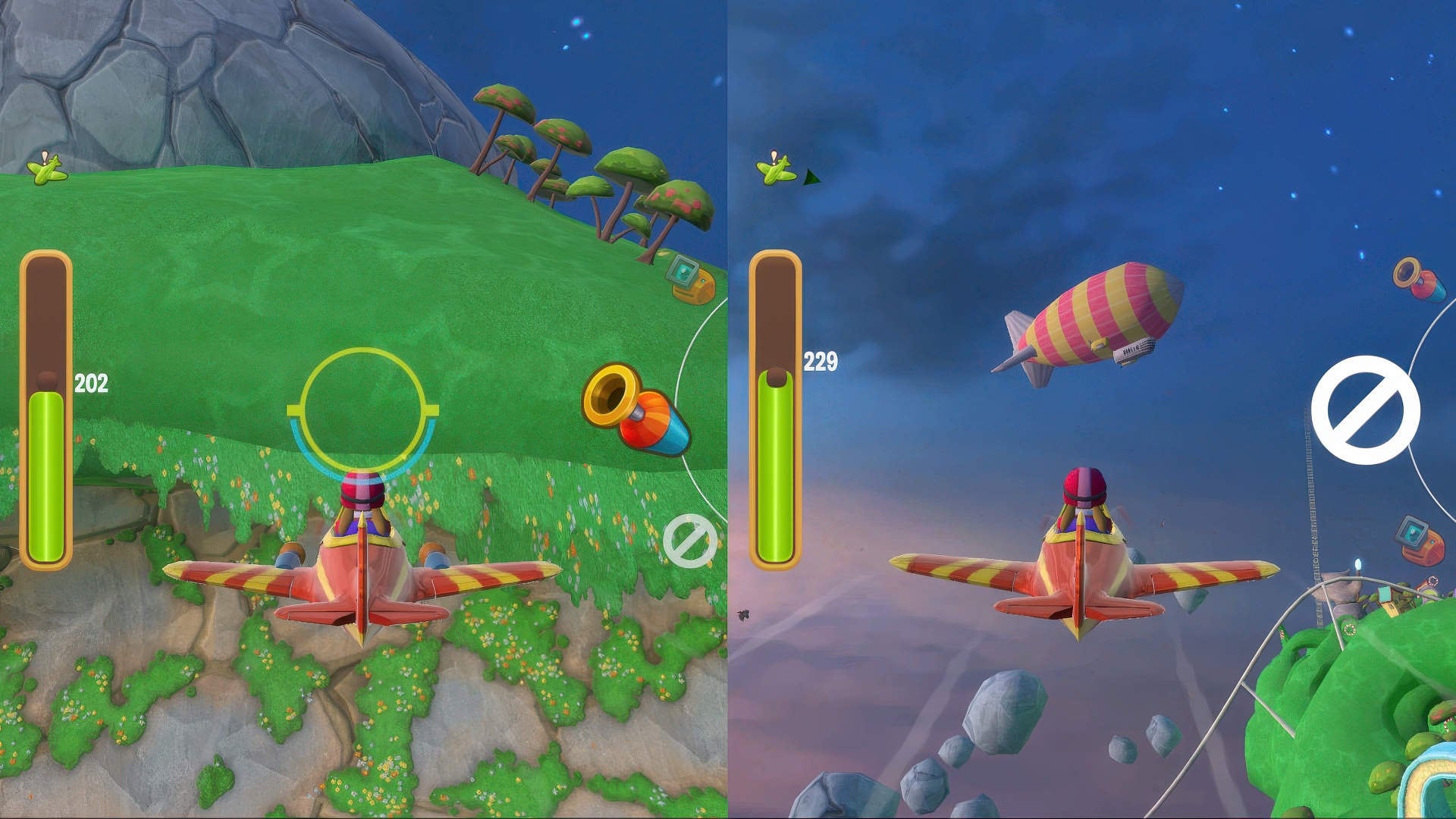Stunt Flyer cooperative mode for two