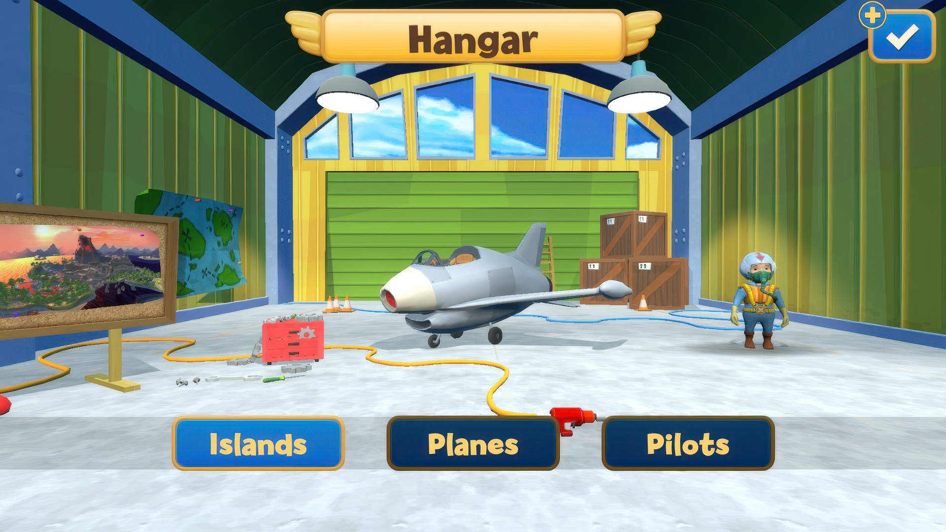 Plane in the game Stunt Flyer
