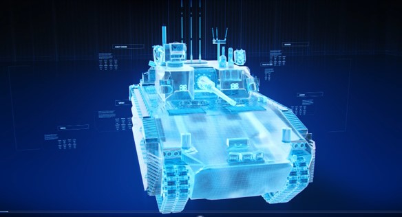Комп'ютерна графіка бойової машини піхоти XM30