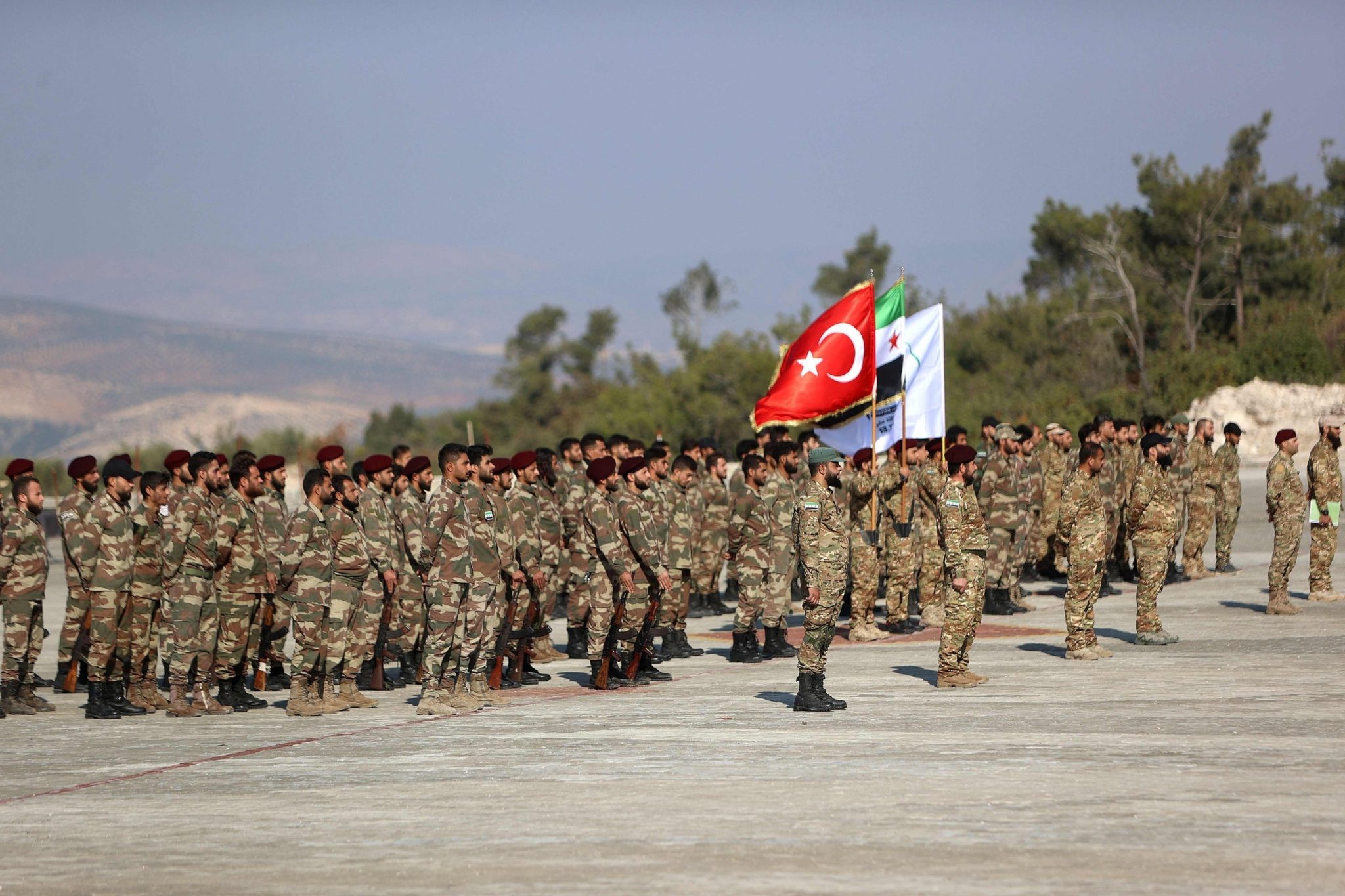 Syrian fighters from the 1st Corps of the Samarkand Brigade